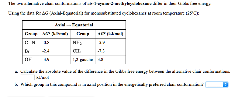 Solved The Two Alternative Chair Conformations Of Cis 1 C