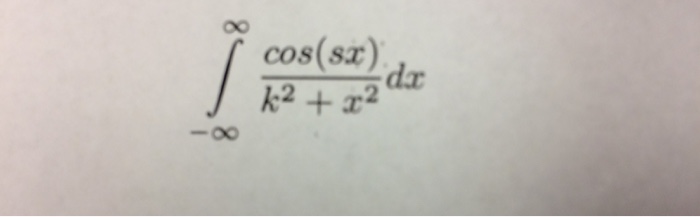 Solved Solve The Integral Integral^infinity_infinity Cos