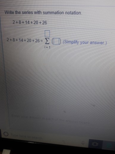 Solved Write The Series With Summation Notation 2 814