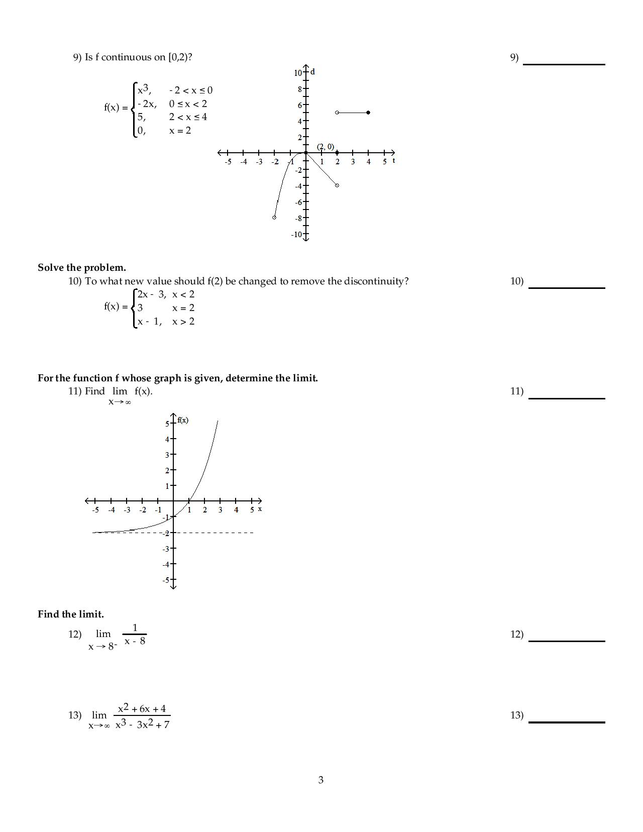 Solved Use The Graph To Evaluate The Limit Calculus Lim