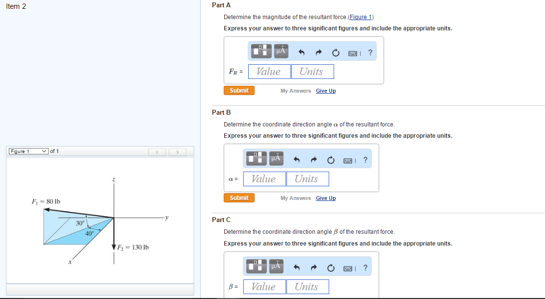 Solved Part A Determine The Magnitude Of The Resultant Fo