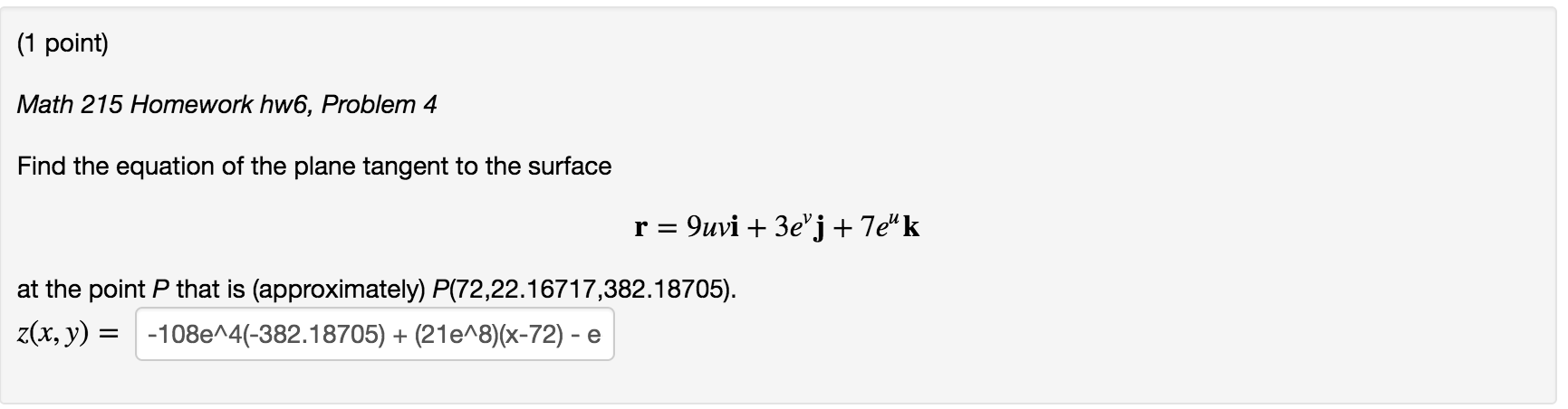 Solved Find The Equation Of The Plane Tangent To The Surf Chegg Com