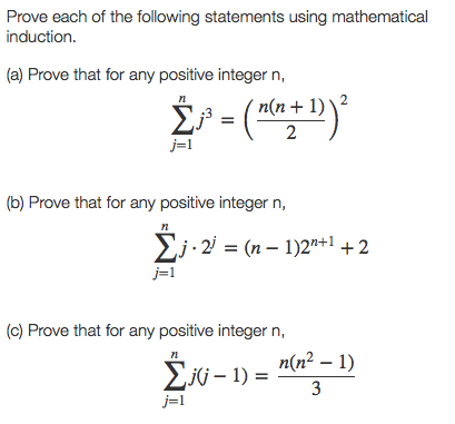 Solved Prove Each Of The Following Statements Using Mathe Chegg Com
