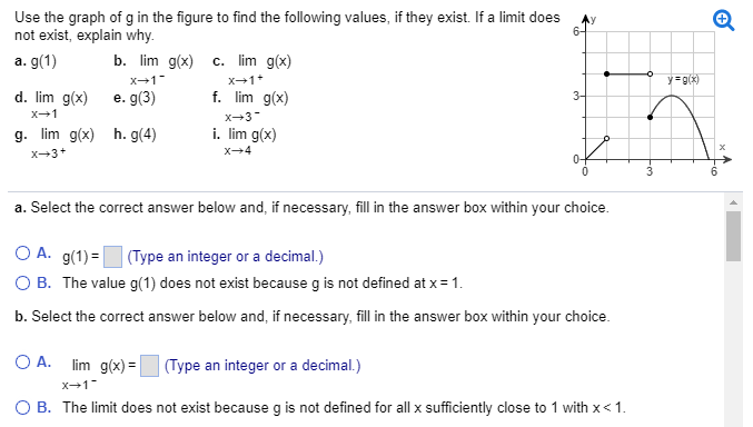 Solved Use The Graph Of G In The Figure To Find The Chegg Com