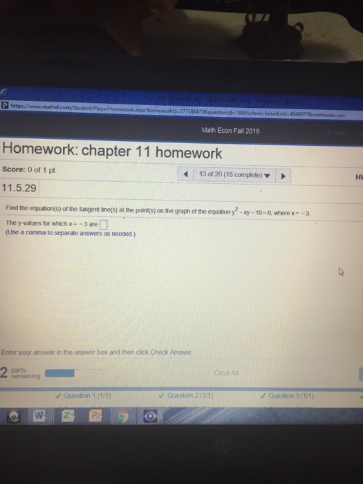 Solved Find The Equation S Of The Tangent Line S At The Chegg Com