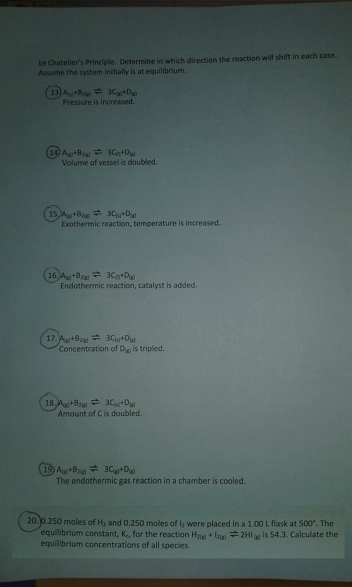 lab report on le chateliers principle lab report on le chateliers principle