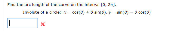 Solved Find the arc length of the curve on the interval [0, | Chegg.com