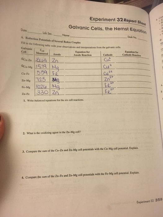 solved-experiment-32-report-shee-galvanic-cells-the-nernst-chegg