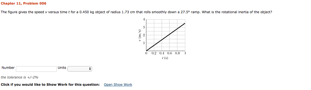 Solved The figure gives the speed v versus time t for a | Chegg.com