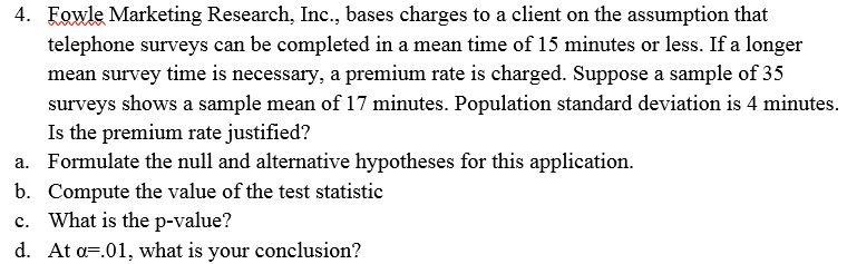 Solved Fowle Marketing Research, Inc., bases charges to a | Chegg.com