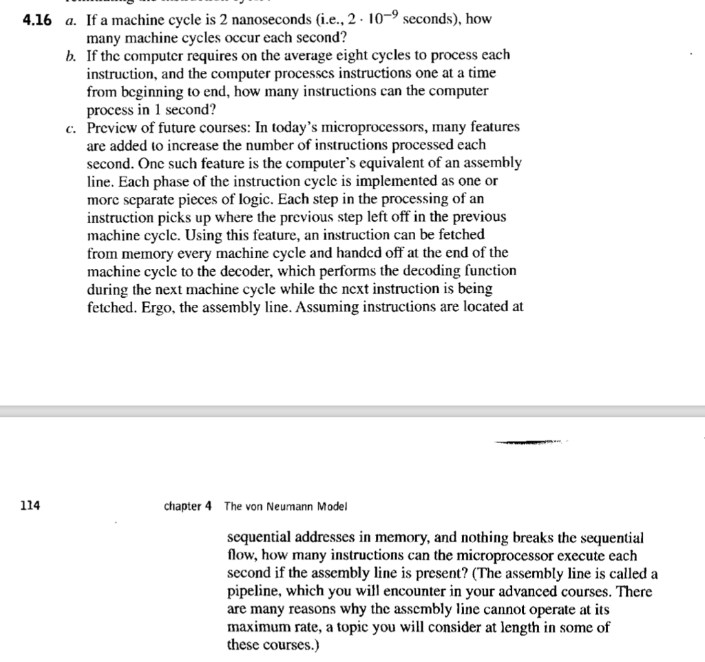 Solved 4.1 Name the five components of the von Neumann