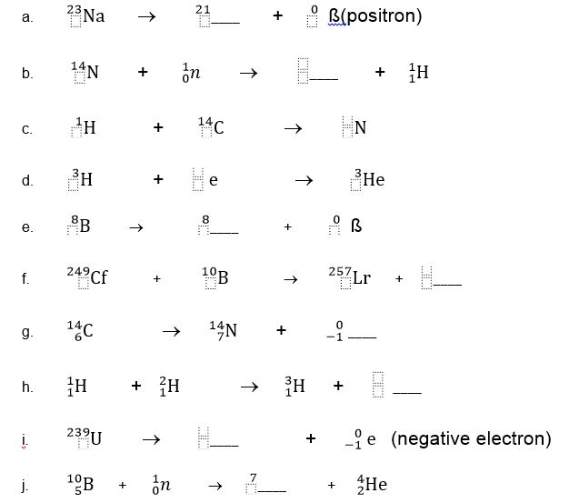 balance-the-following-nuclear-reactions-with-proper-chegg