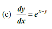 Solved dy/dx = e^x-y | Chegg.com