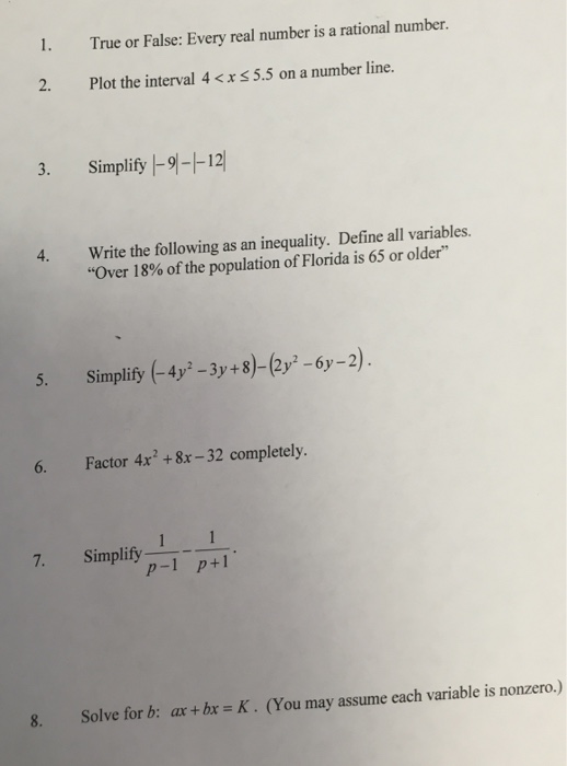 Every Real Number Is A Rational Number True Or False