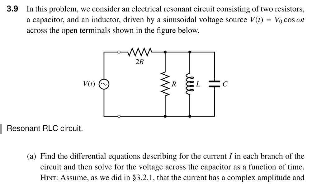 Solved 3.9 In this problem, we consider an electrical