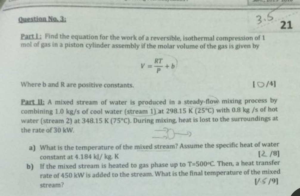 Solved 3、 PartLi Find the equation for the work of a | Chegg.com