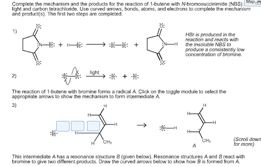 Solved Complete the mechanism and the products for the | Chegg.com