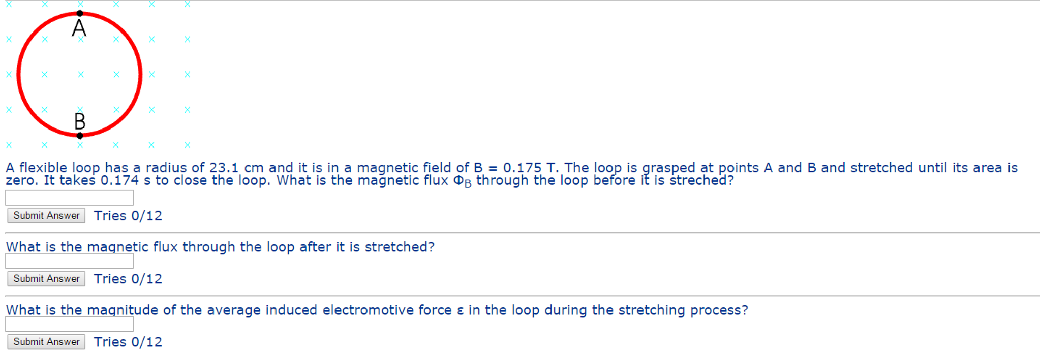 Solved A Flexible Loop Has A Radius Of 23 1 Cm And It Is In Chegg solved-a-flexible-loop-has-a-radius-of-23-1-cm-and-it-is-in-chegg
