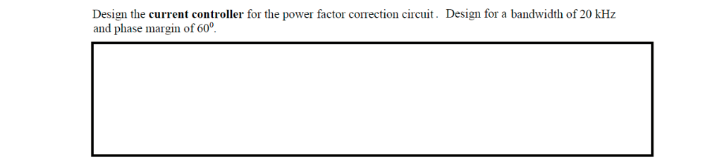 Solved A boost converter based power factor correction | Chegg.com