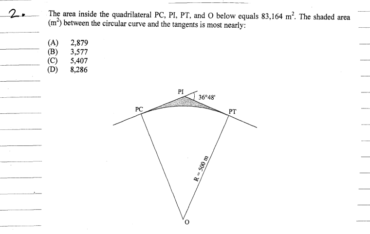 Solved The area inside the quadrilateral PC, PI, PT, and O | Chegg.com