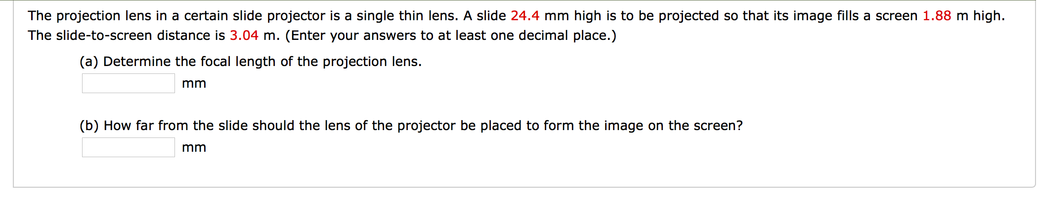 solved-the-projection-lens-in-a-certain-slide-projector-is-a-chegg