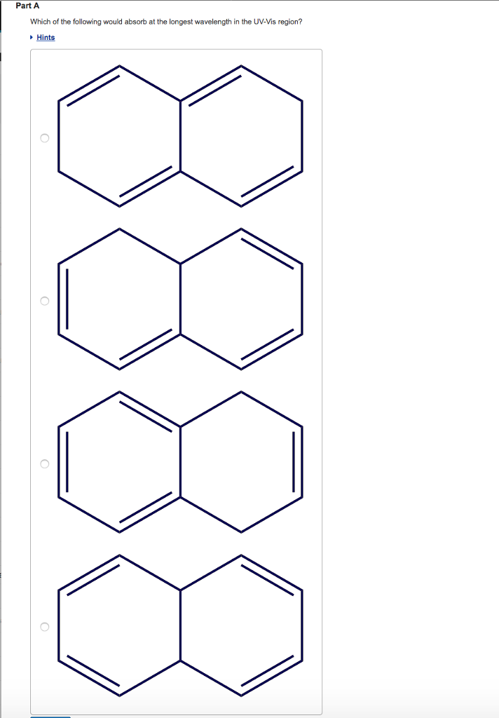 Solved Use The Following Uv Vis Spectrum To Answer Questions Chegg Com