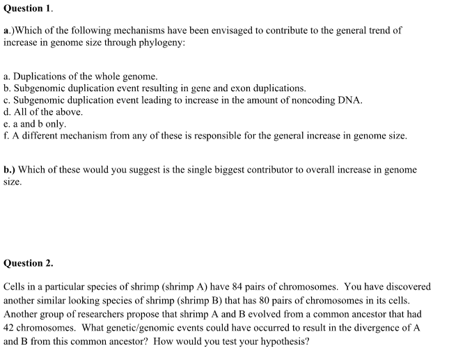 Solved Which Of The Following Mechanisms Have Been Envisaged | Chegg.com