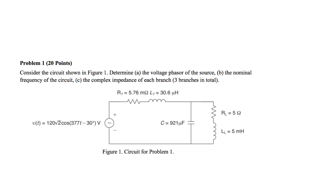 Solved Problem 1 20 Points Consider The Circuit Shown In Chegg Solved Problem 1 20 Points Consider The Circuit Shown In Chegg