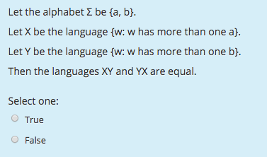 Solved Let The Alphabet Σ Be {a, B). Let X Be The Language | Chegg.com