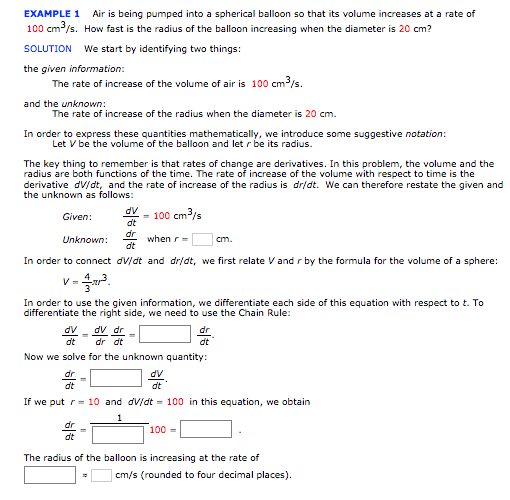 Solved Air is being pumped into a spherical balloon so that | Chegg.com