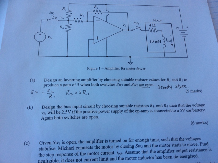 Solved Design An Inverting Amplifier By Choosing Suitable | Chegg.com