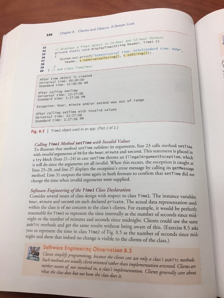 Solved 8.2 Time class case study 317 Time jav 1 class | Chegg.com