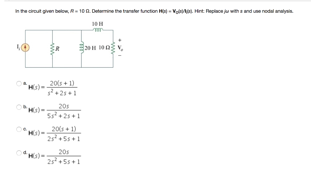 Solved In the circuit given below, R = 102. Determine the | Chegg.com