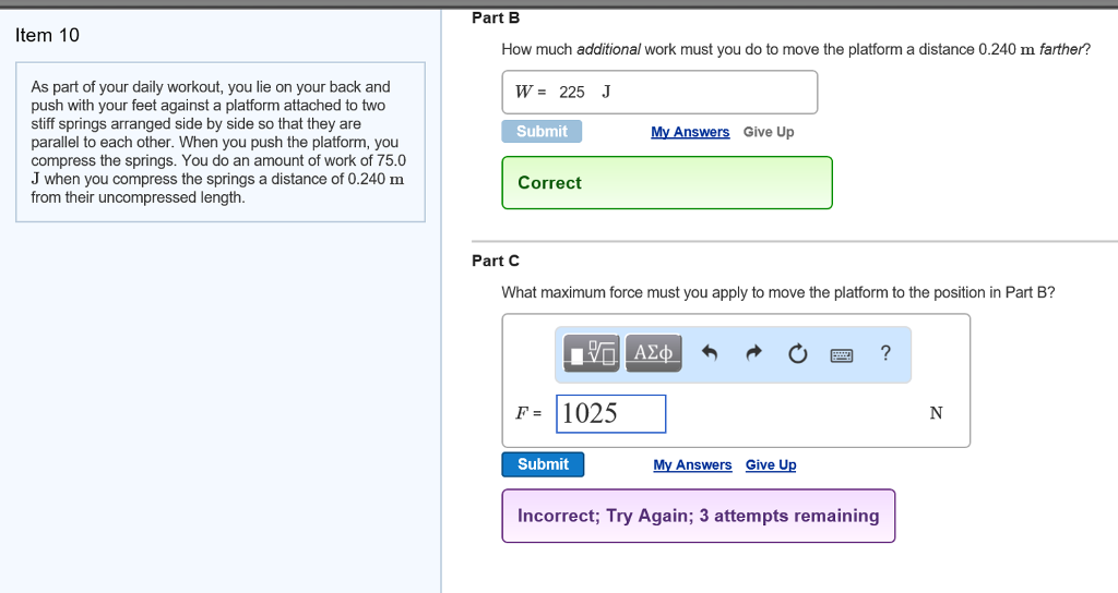 Solved As part of your daily workout, you lie on your back