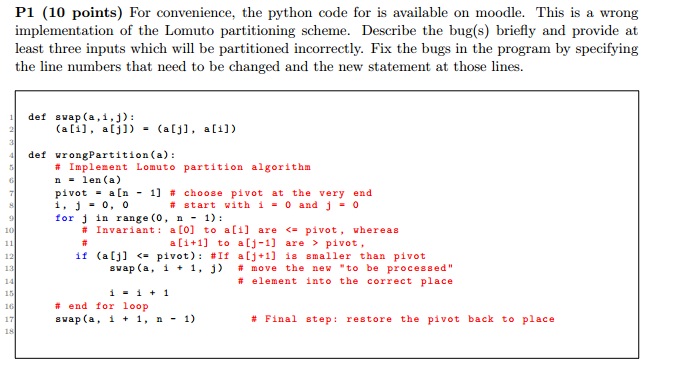 Solved For convenience, the python code for is available on | Chegg.com