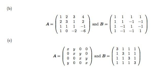 Solved Compute AB, A ? B, |A|, and A?1 | Chegg.com