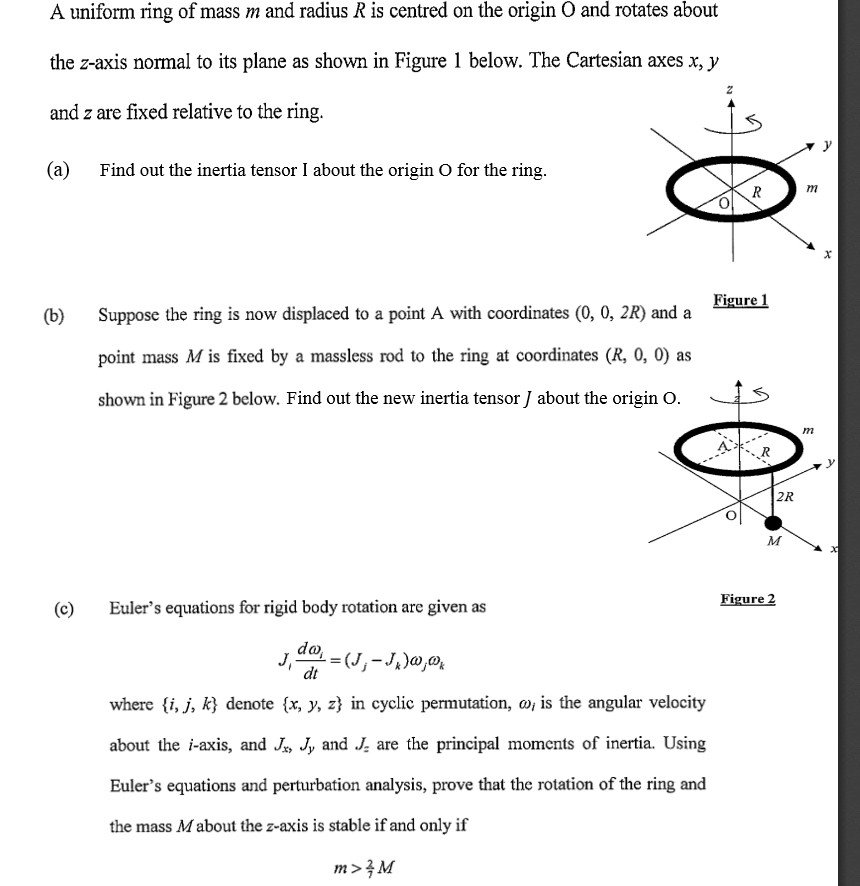 (Guided): Inertia Tensor; Euler-lagrange Full 5 St... | Chegg.com