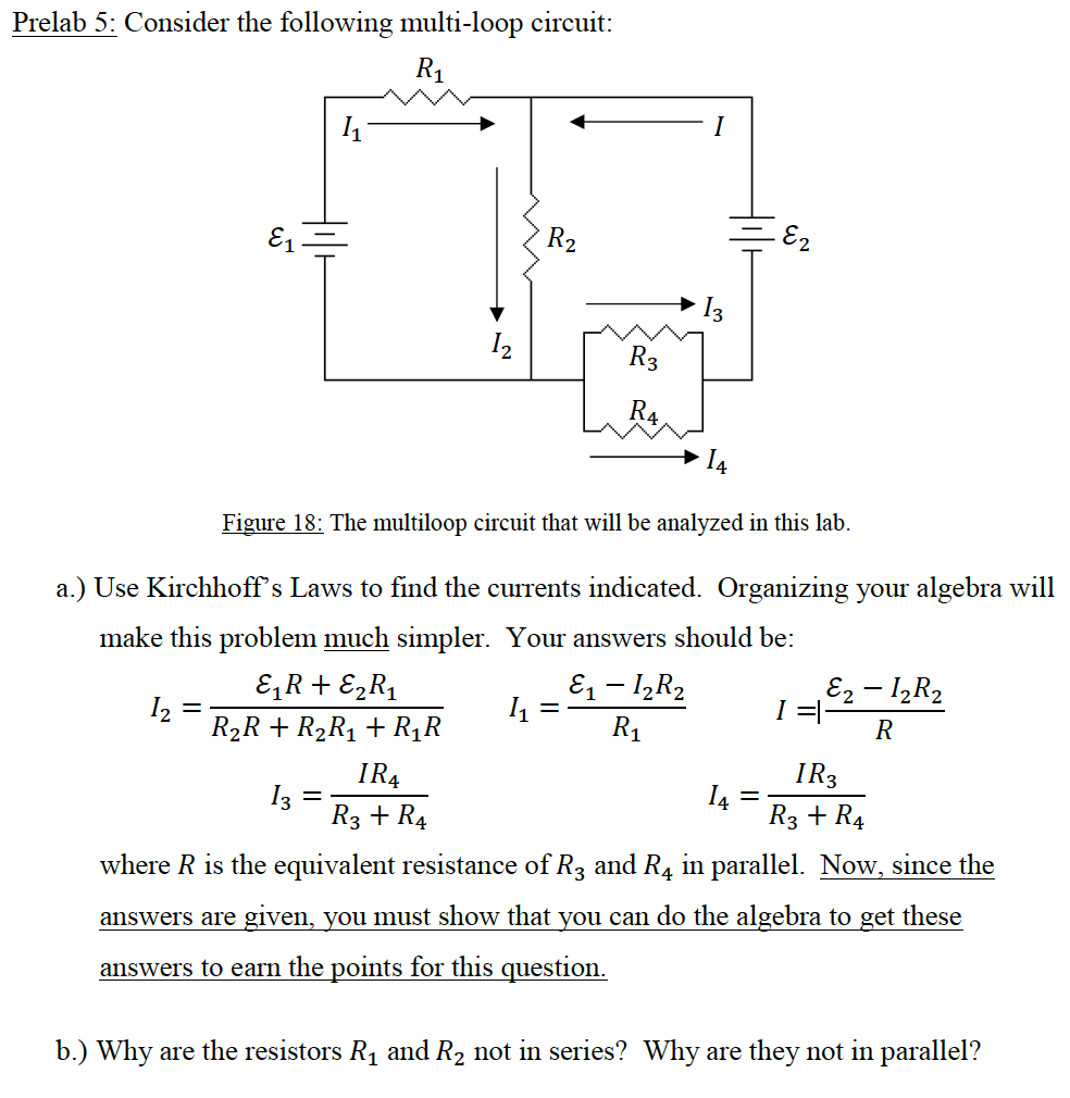 Solved Consider the following multi-loop circuit: The | Chegg.com