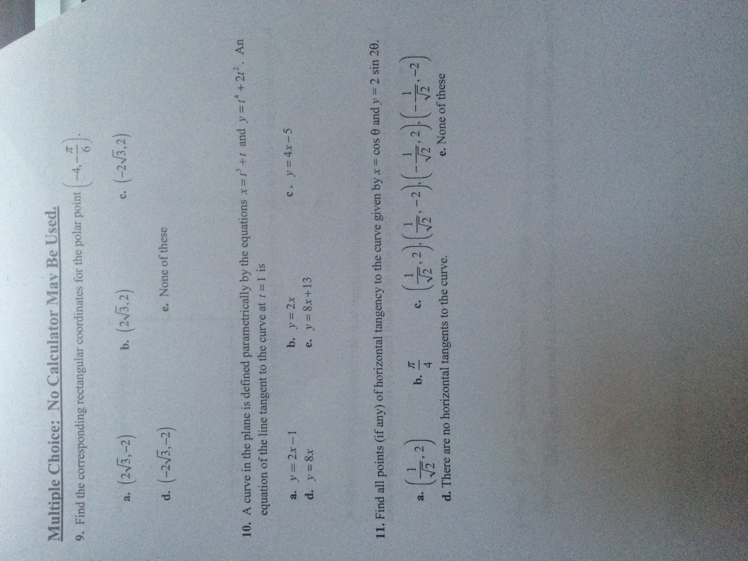 Solved Find the corresponding rectangular coordinates for | Chegg.com