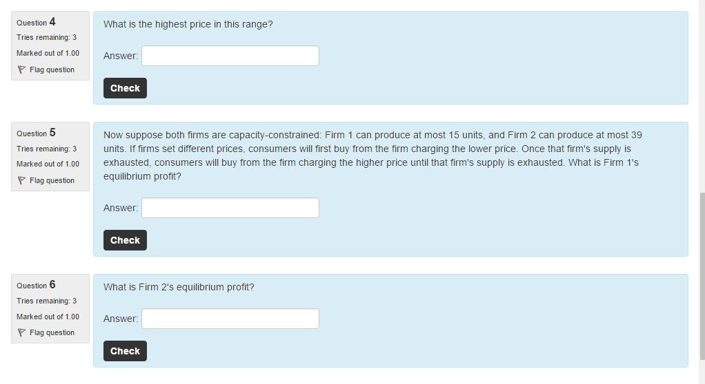 Solved Use the following information to answer questions | Chegg.com
