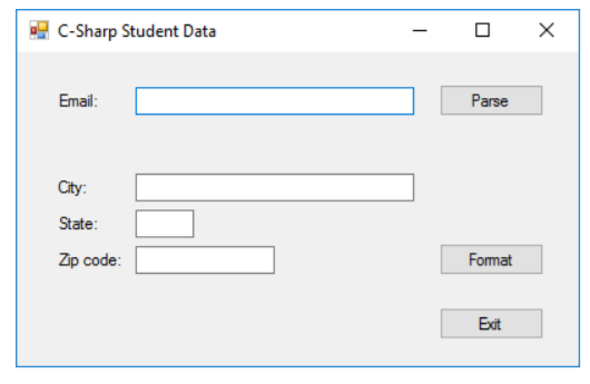 Solved C-Sharp University needs you to create a form that | Chegg.com