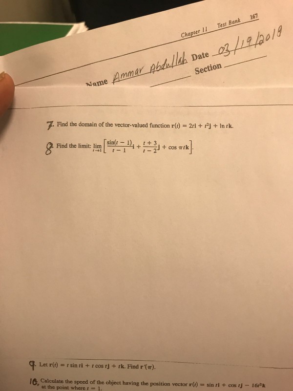 Solved Chapter 11 Test Bank 167 Chapter ol d Date Section | Chegg.com