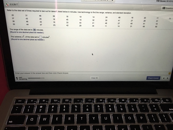 Solved Refer To The Data Set Of Times Required To Taxi Out Chegg