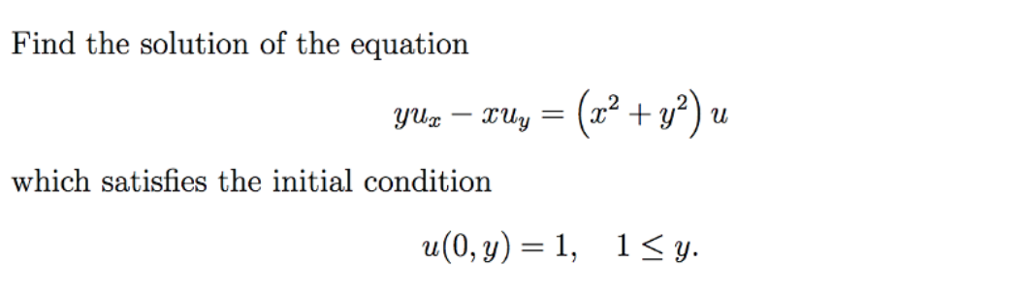 Solved Find the solution of the equation which satisfies the | Chegg.com