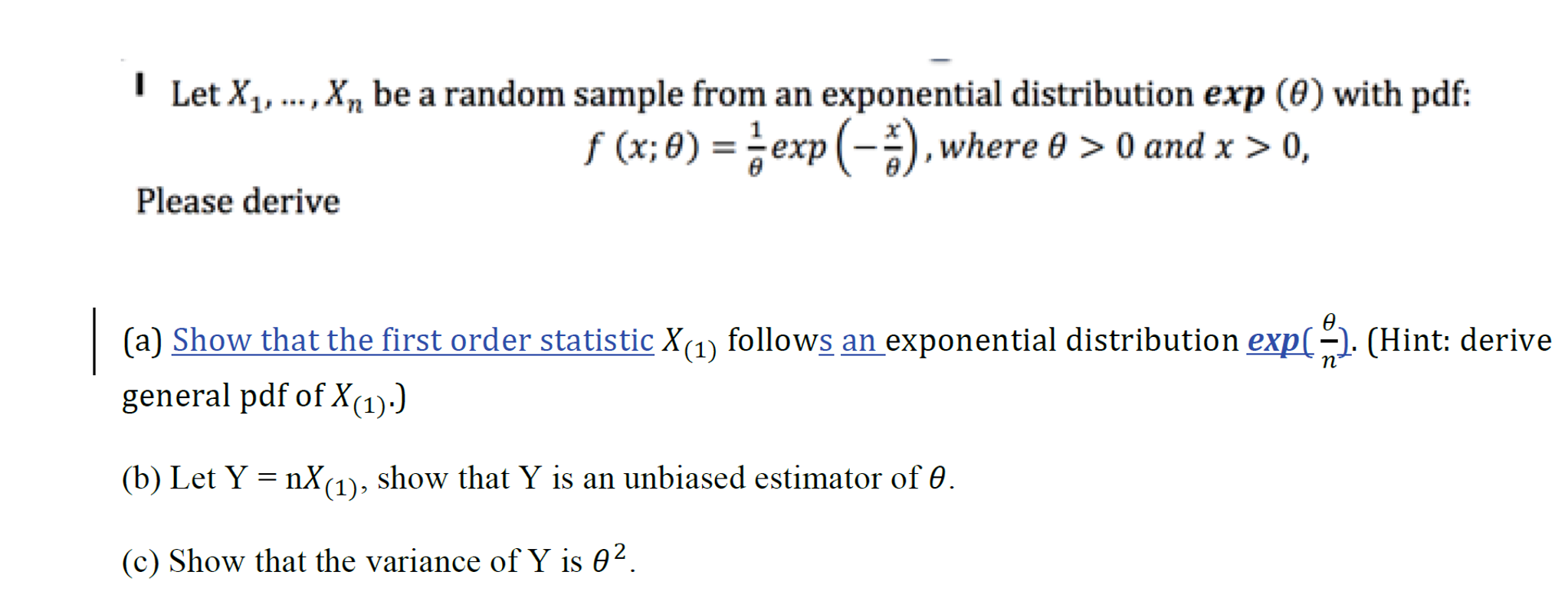 Solved Let X_1 ..., X_n be a random sample from an | Chegg.com