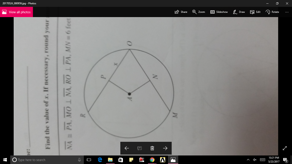 Solved Find The Value Of X. If Necessary, Round Your Answer. | Chegg.com