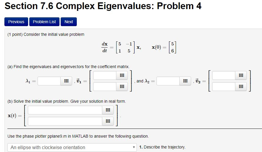 find eigenvectors from eigenvalues matlab