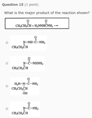 Solved Question 11 (1 point) What is the product for the | Chegg.com