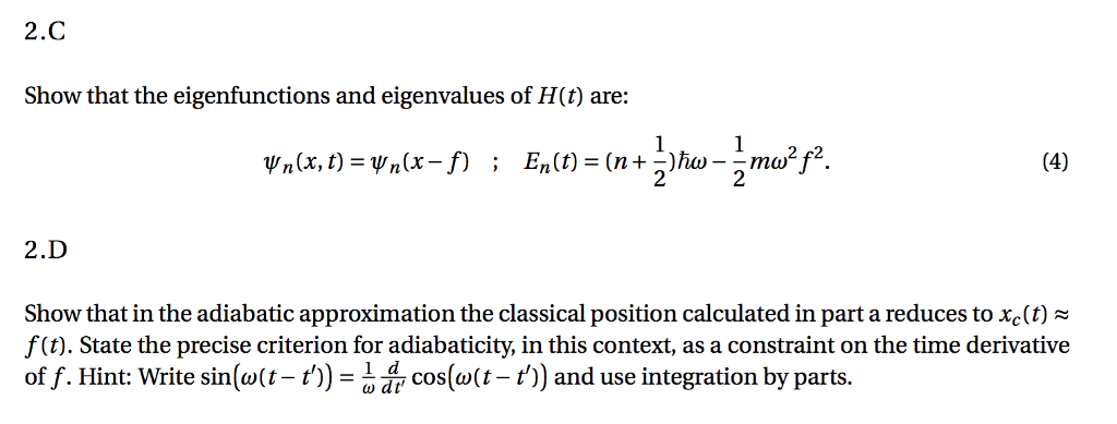 Problem 2 (20 points) Suppose the one-dimensional | Chegg.com