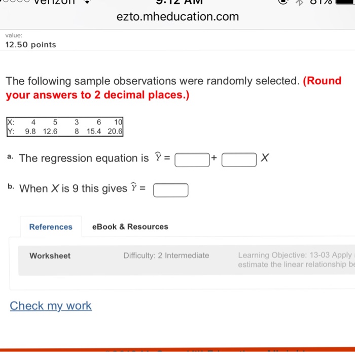 Solved The Following Sample Observations Were Randomly | Chegg.com